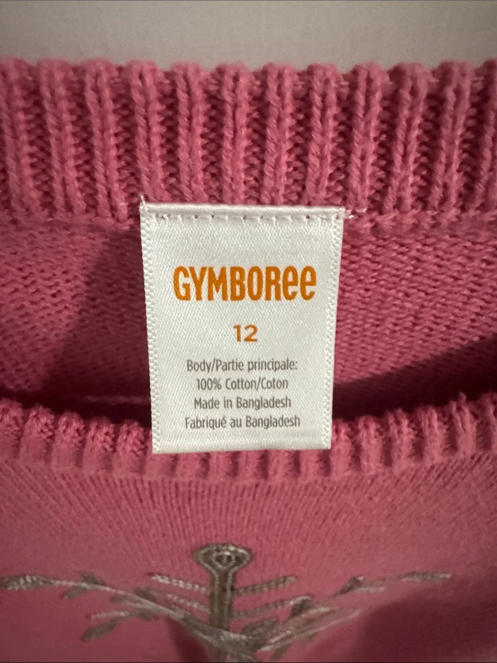 2 Piece Set Gymboree Pink Sequin Snowflake Crewneck Sweater and matching Skirt